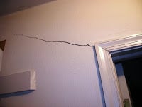 drywall crack foundation problem